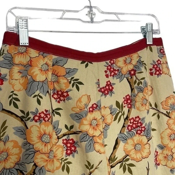 Handmade Floral Skirt w/a Vintage Looking Print - Picture 3 of 5